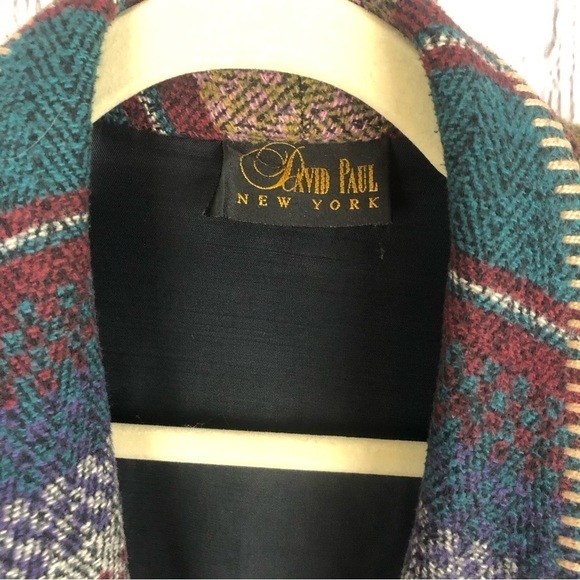 Vintage David Paul New York southwest Aztec print blazer jacket size medium - Picture 2 of 9